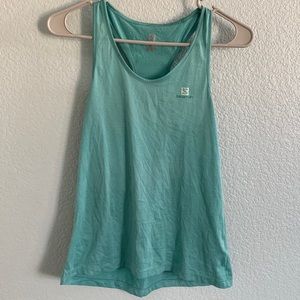 Salomon Athletic Tank in Teal Blue. Sz S